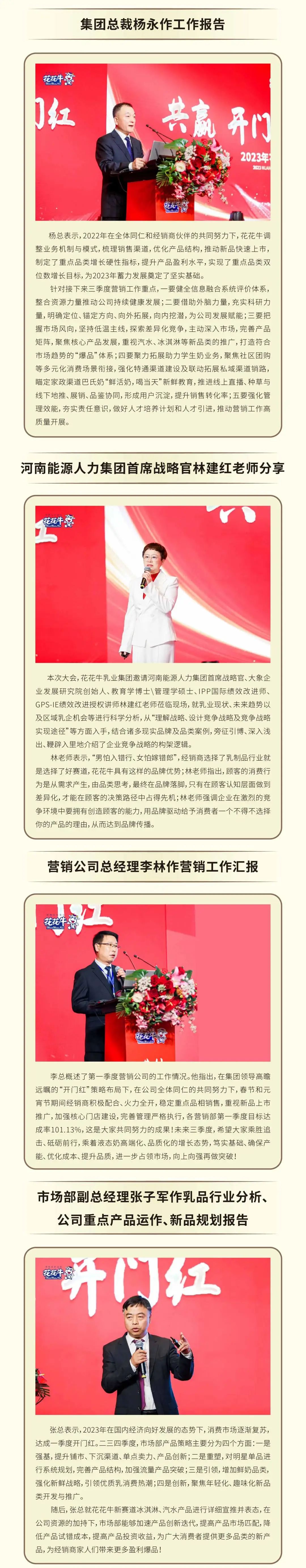 共赢 开门红·创新 赢未来｜LD官方电竞（中国）有限公司官网乳业集团召开2023年度营销大会