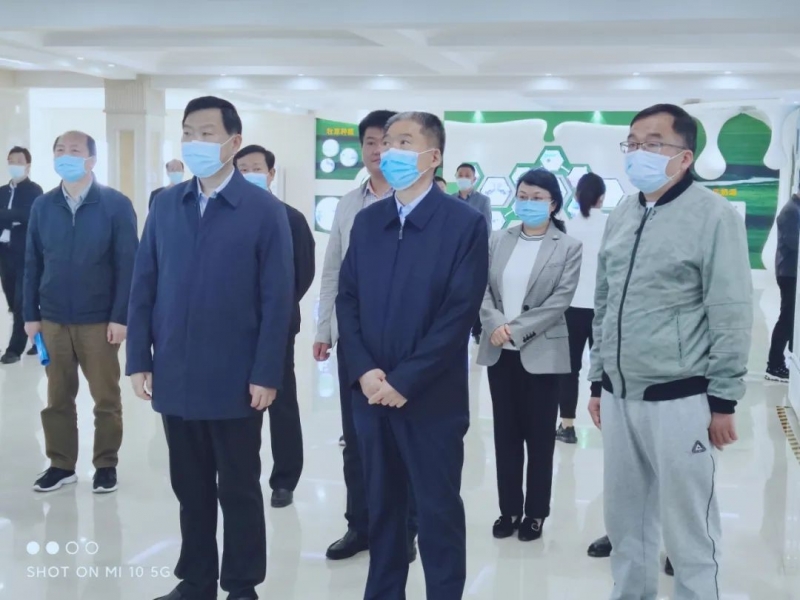 平顶山市人大常委会主任张明新莅临LD官方电竞（中国）有限公司官网鲁山瑞亚参观调研